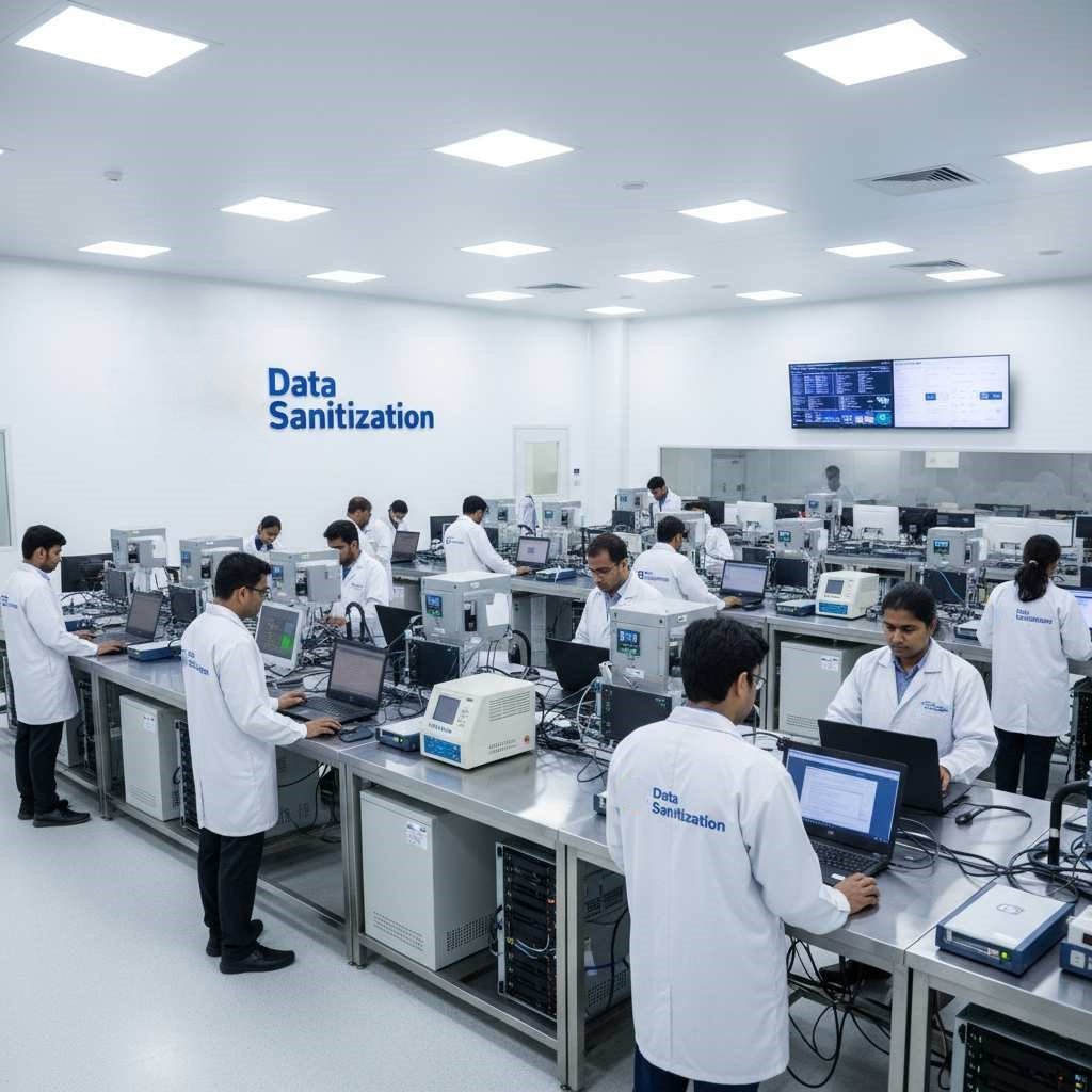 Secure onsite data wiping for corporate laptops PCs workstations and servers Professional data sanitization for safe disposal and compliance Trusted and reliable www.datasanitization.in