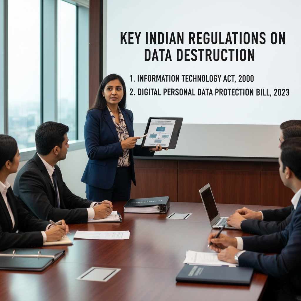 data protection laws india 2025 it asset disposal e waste secure data wipe hard drive laptop recycle compliance iso27001 pdp bill cybersecurity breach penalty www.datasanitization.in