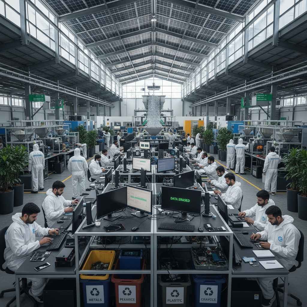 data sanitization e-waste management india sustainability data security resource recovery csr donation compliance nist 800-88 e-waste recycling certified donation impact www.datasanitization.in