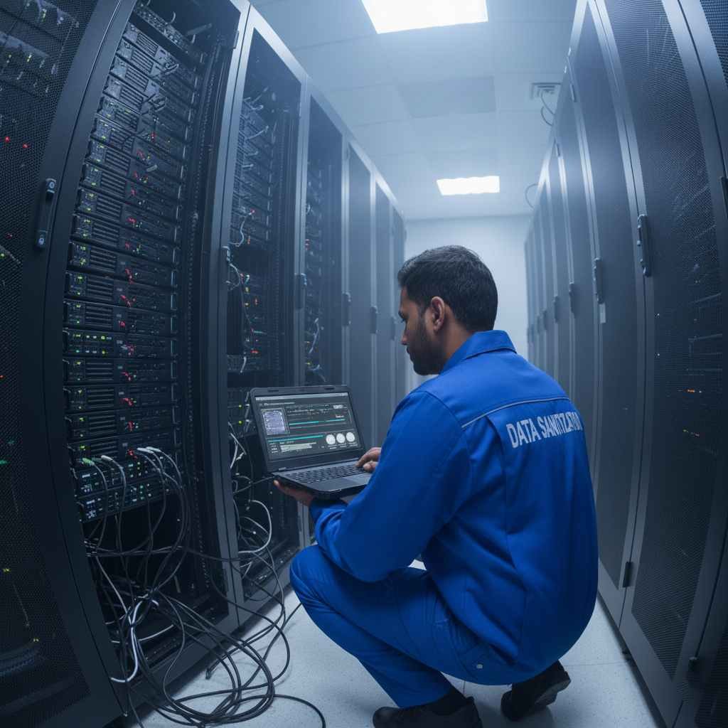 data sanitization live server sql project remote secure data destruction compliance certification recoverable data removal minimal downtime www.datasanitization.in