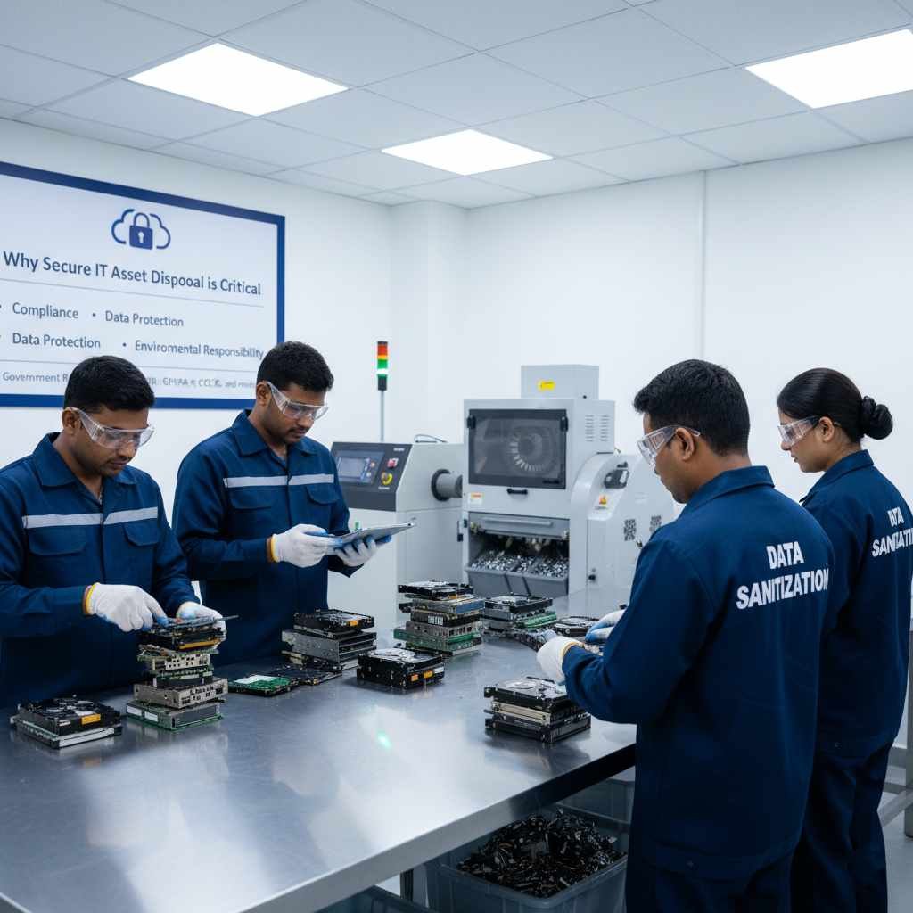 data sanitization permanent erasure physical destruction hard drives nist 800-88 iso 27001 compliance healthcare banking govt e waste legal risk www.datasanitization.in