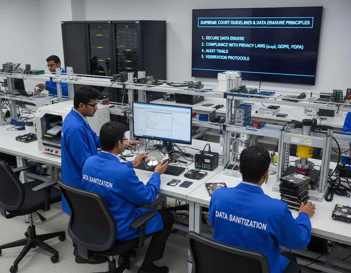 data sanitization techniques india supreme court overwriting degaussing physical destruction 2025 secure erasure methods data protection www.datasanitization.in