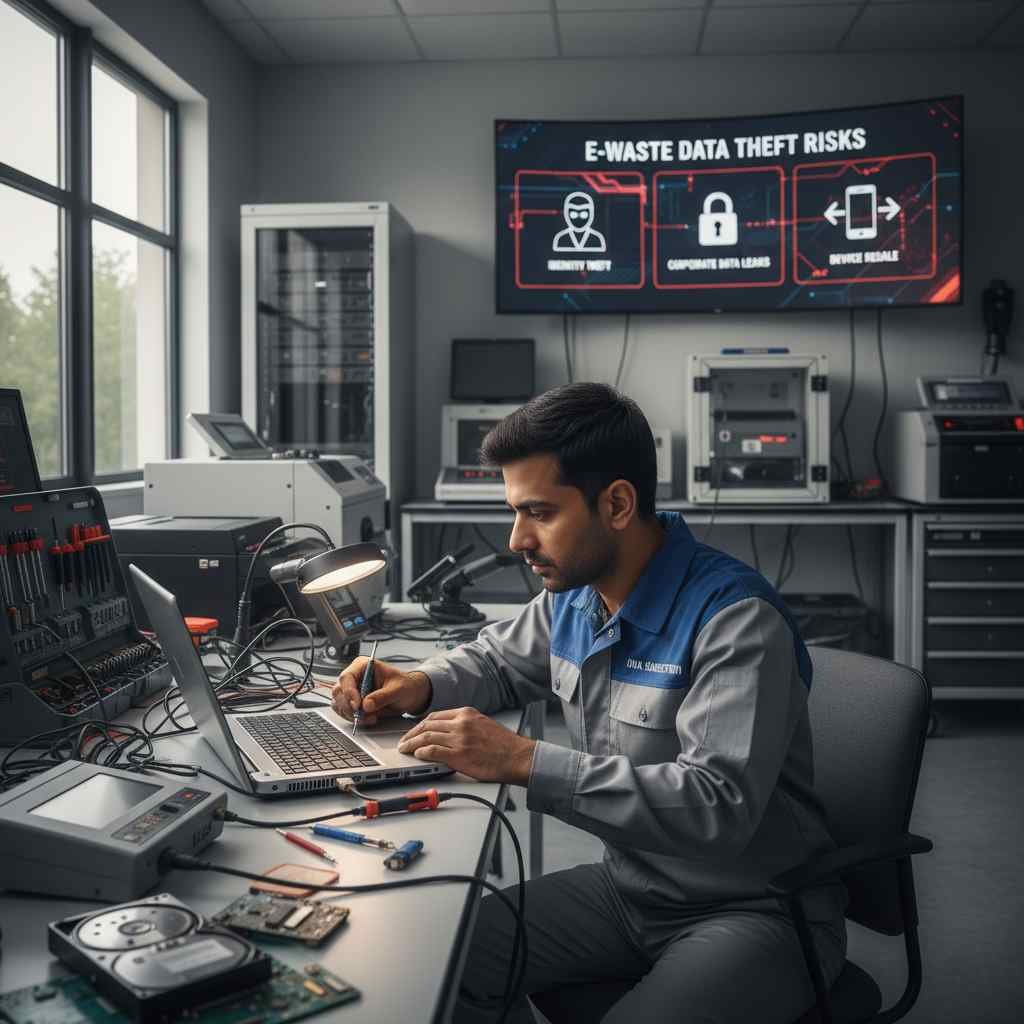 data theft ewaste india identity theft corporate leaks fraud resale legal risks IT Act data disposal privacy risks sensitive info www.datasanitization.in