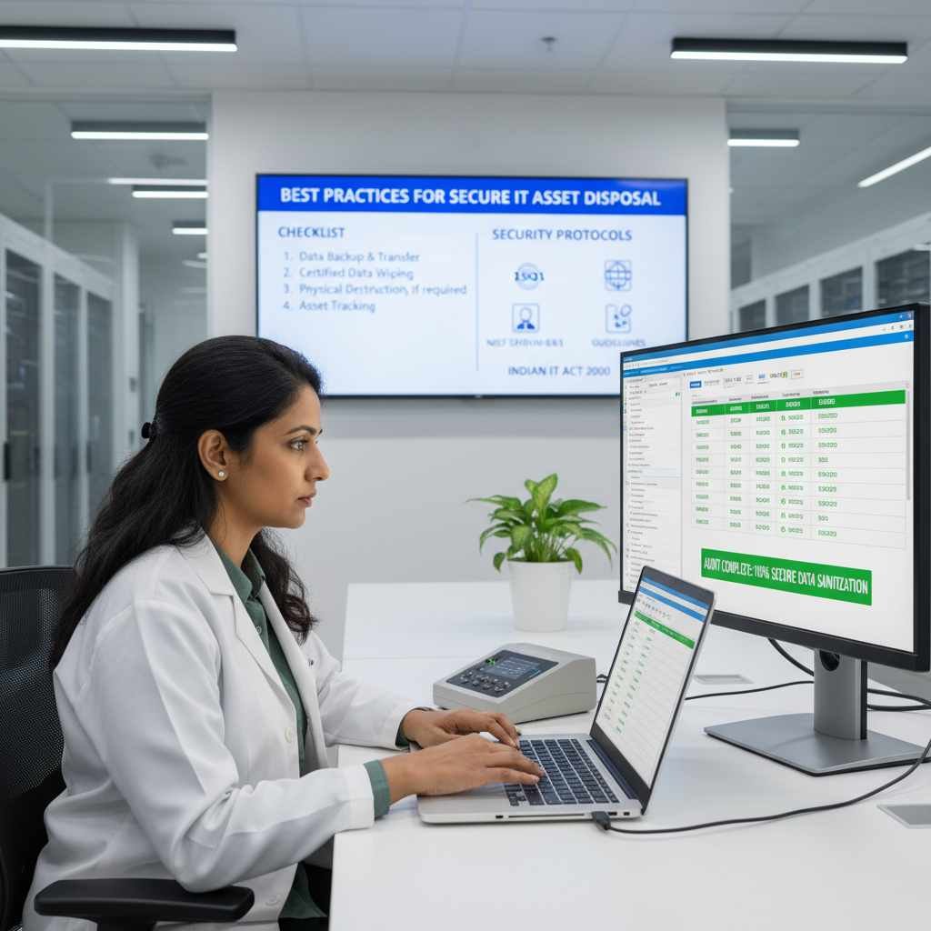 secure it asset disposal india data audits certified data sanitization nis t800-88 iso27001 documentation secure transport data destruction software compliance www.datasanitization.in