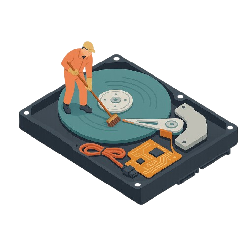 hard disk drive wiping