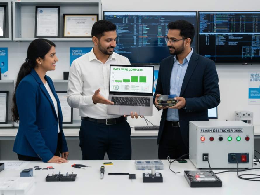 secure storage wiping services SSD flash drives hard drives cloud storage data sanitization permanent erase overwrite secure unrecoverable www.datasanitization.in