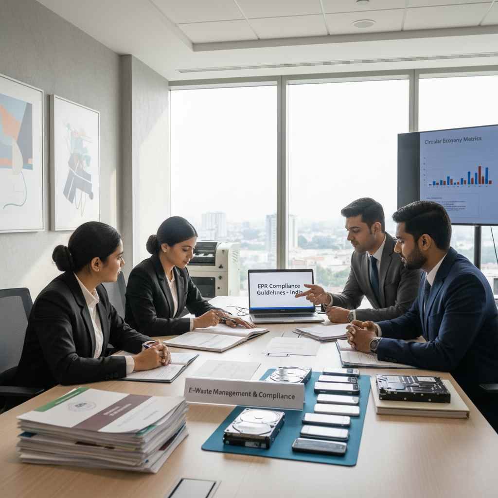 EPR compliance data sanitization e-waste disposal certified data wiping DoD 5220.22-M NIST SP 800-88 certified & secure data erasure recycling compliance reporting india www.datasanitization.in