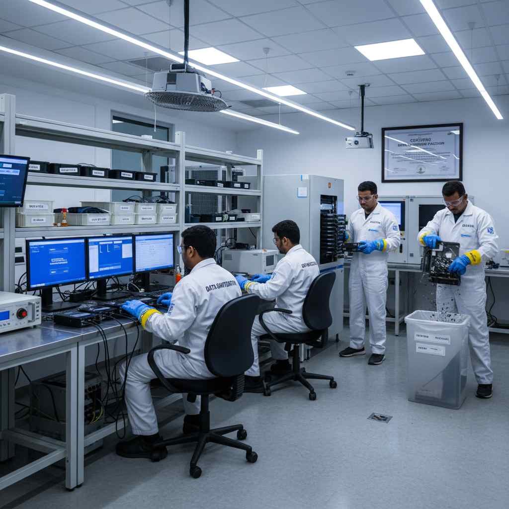 data sanitization services certified secure wiping degaussing physical destruction corporate government bank client data compliance india www.datasanitization.in