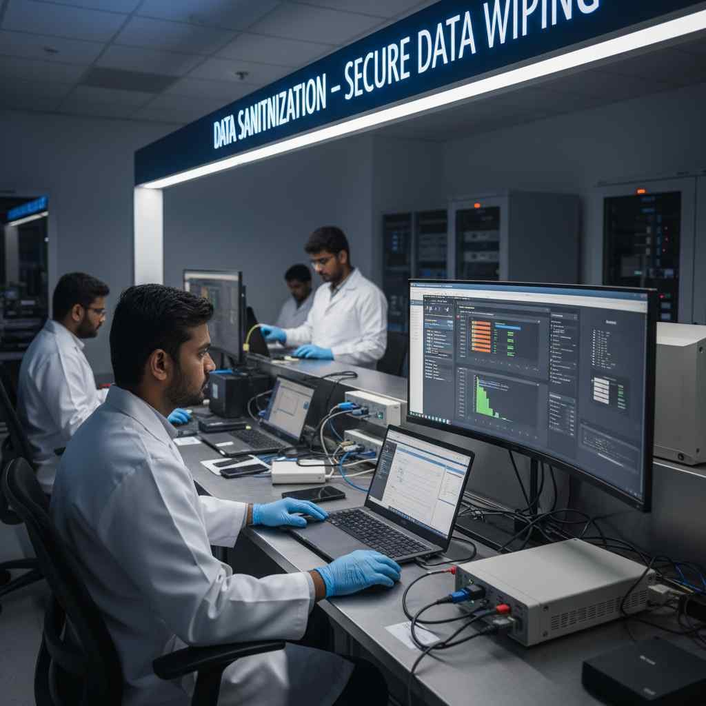 secure data destruction certified data erasure environmental responsibility data protection certified experts sustainable recycling india www.datasanitization.in