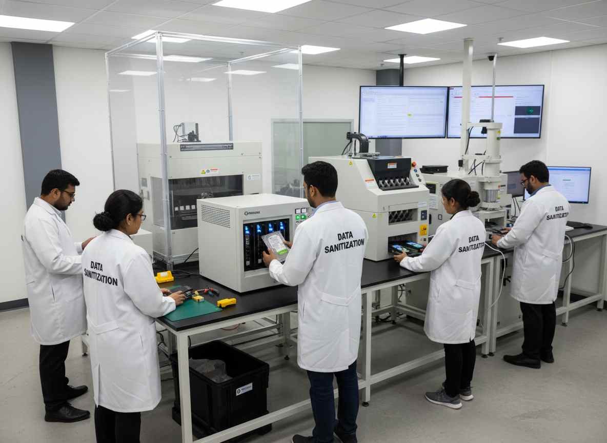 secure data sanitization solutions EPR compliance data wiping data erasure hard drive SSD mobile device data destruction data protection on-site certified compliance india www.datasanitization.in