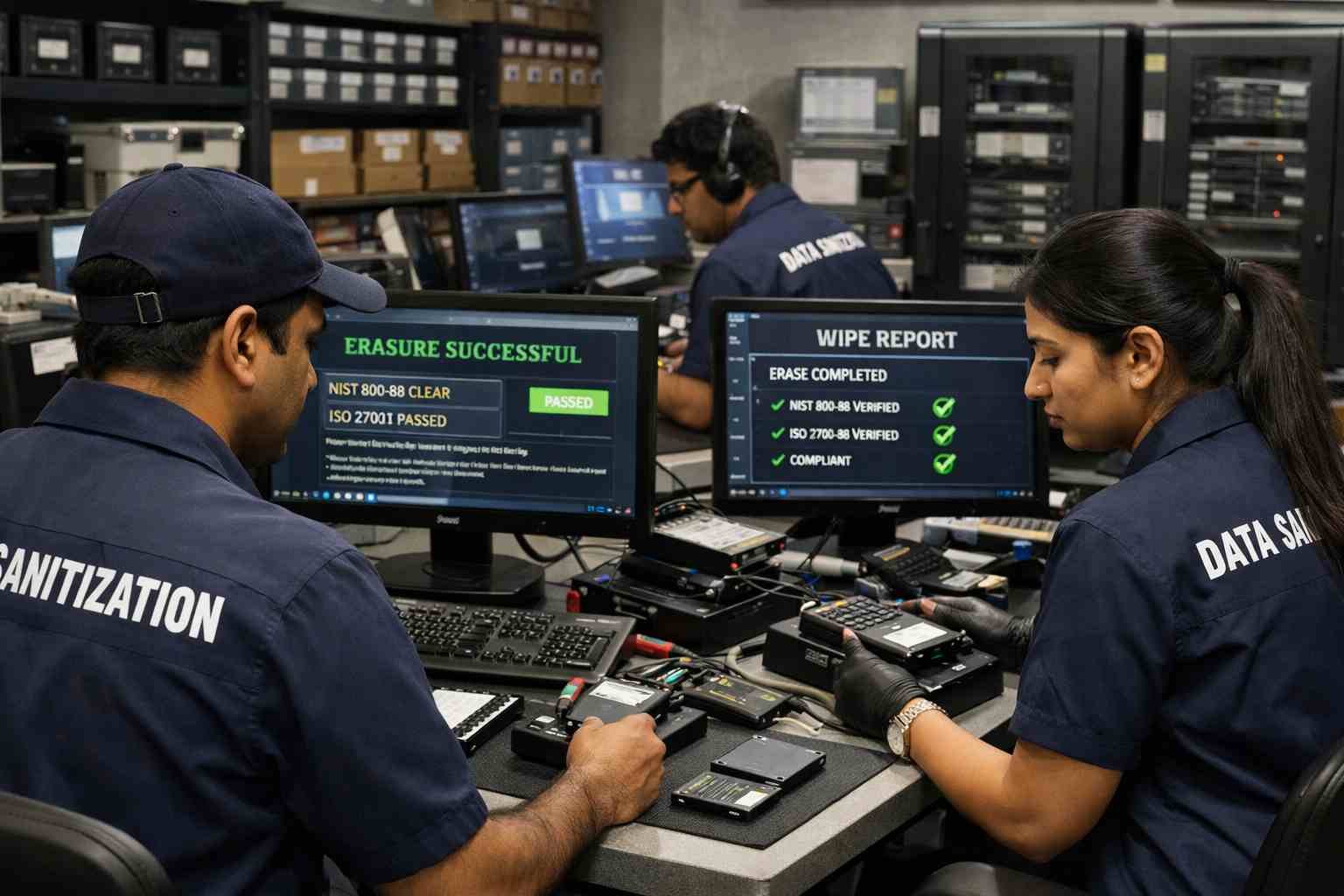 certified hdd data sanitization vs diy complete verified data destruction nist iso compliance laptops desktops external drives prevent recovery secure erase www.datasanitization.in