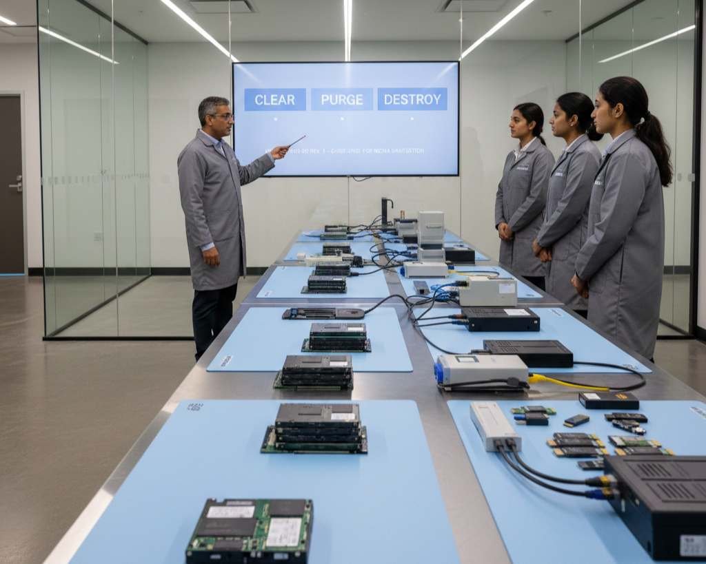 Best SSD data sanitization NIST 800-88 cryptographic erase firmware secure wipe risk-based secure SSD erasure data privacy compliance www.datasanitization.in