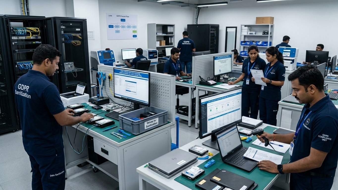 gdpr compliance data audit data security secure data disposal certified data destruction employee training privacy protection it asset management www.datasanitization.in