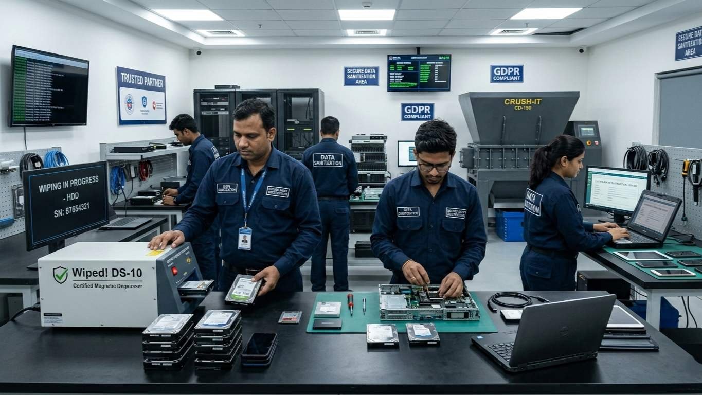 secure data management gdpr compliance it asset sanitization permanent data erasure privacy protection audit ready destruction certificates www.datasanitization.in