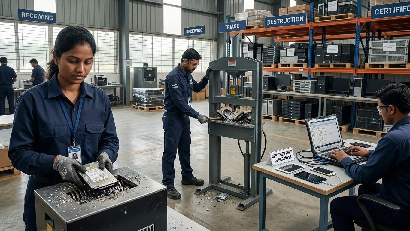 CUI compliance data sanitization hard drive SSD mobile device certified erasure secure IT asset destruction emergency wipe certificate of destruction India www.datasanitization.in