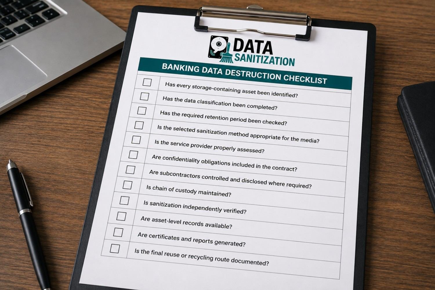 Banking-Data-Destruction-Checklist-RBI-NBFC-Asset-Inventory-Sanitization-Chain-of-Custody-Verification-Certificates-Secure-Recycling-India-www.datasanitization.in